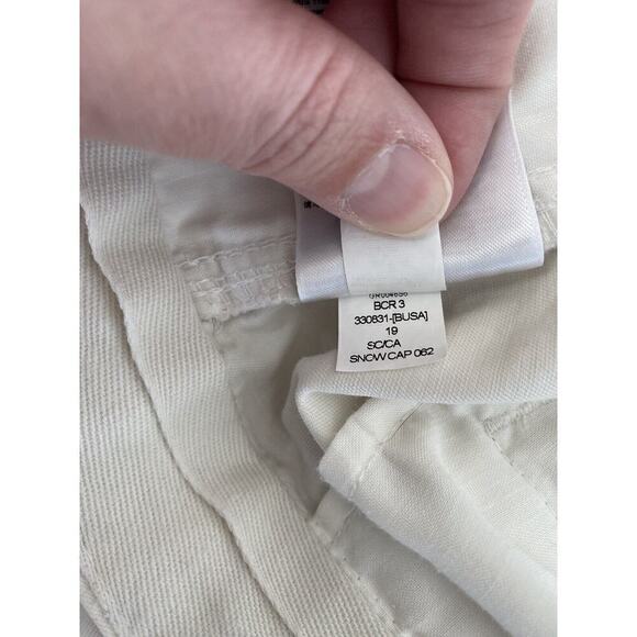 Gap Womens Snow Cap White Cotton Cuffed Navy Striped Shorts Size 6 - Picture 8 of 8